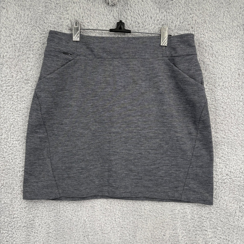 Title Nine She Leads Ponte Active Skirt Size L Heather GrayPerformance Stretch - Picture 2 of 8